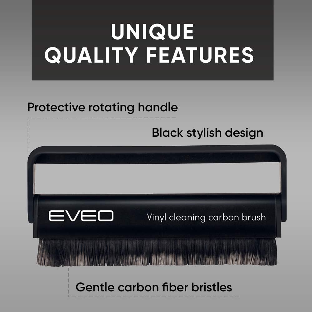 2-in-1 Vinyl Record Brush - Anti Static - EVEO TV