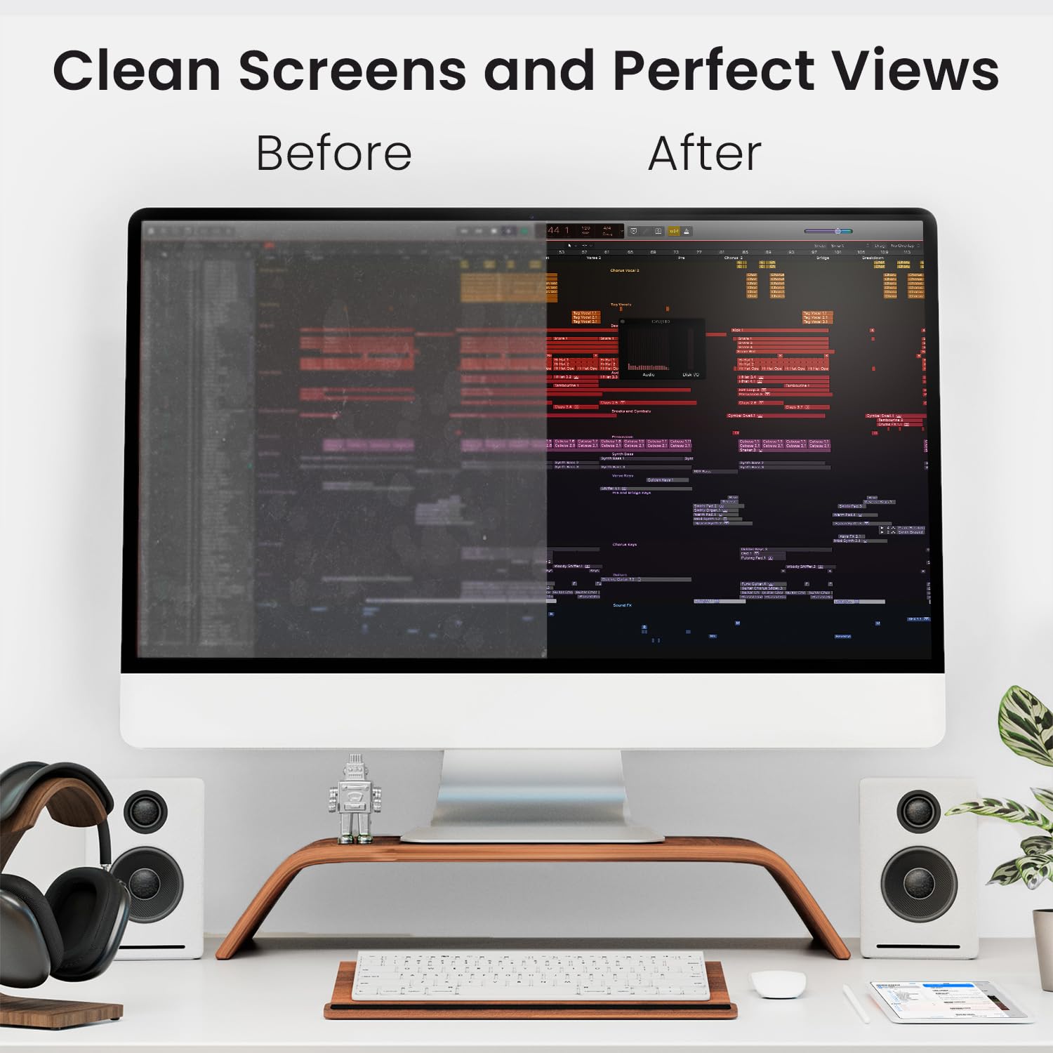Screen Cleaner Spray and 2 Microfiber Wipes (2oz) - EVEO TV