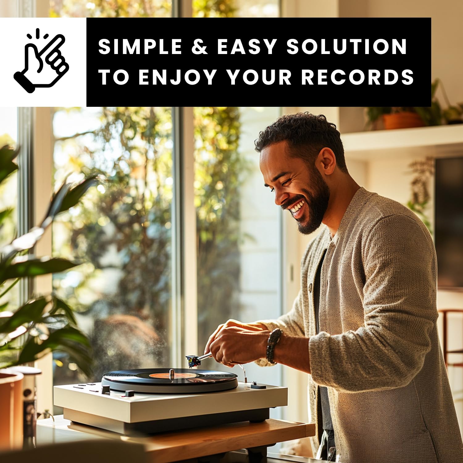 4-in-1 Premium Vinyl Record Cleaner Kit