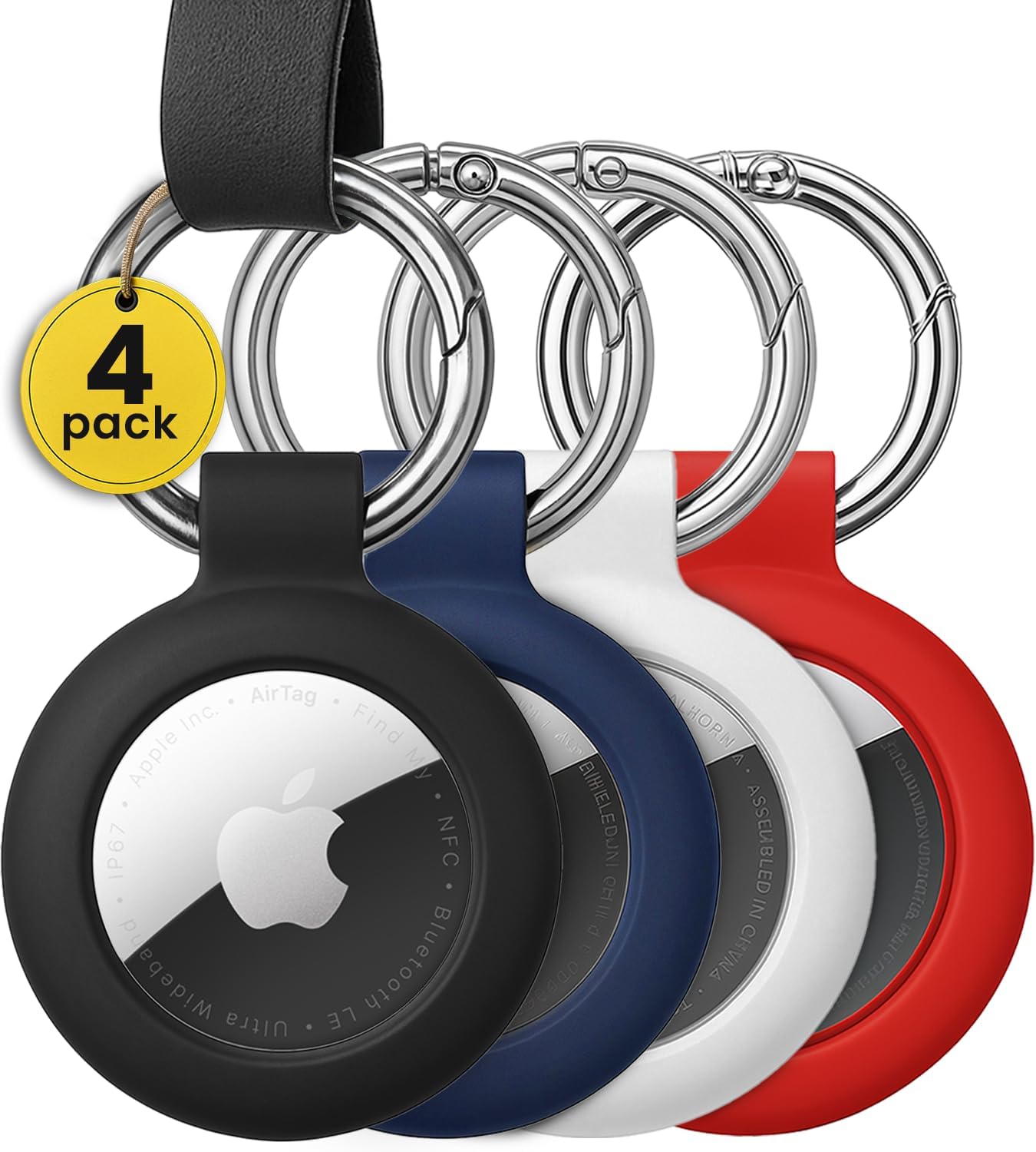 Apple AirTag Holder – (4 Pack) - Version A - EVEO TV