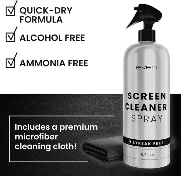 Screen Cleaner PROFESSIONAL Spray - 1 Pack - EVEO TV