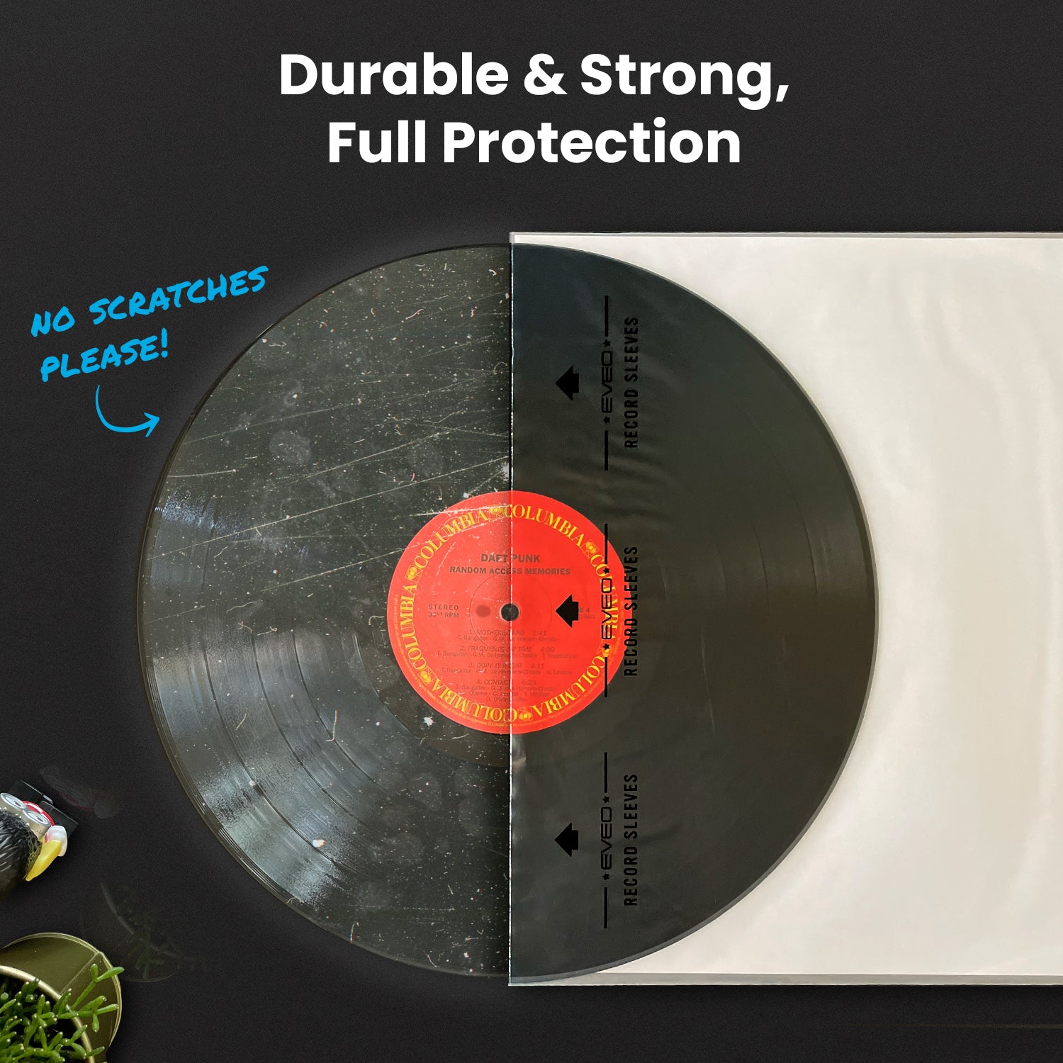 12" Master Vinyl Record Inner Sleeves, Rice Paper - Archival Quality (25-200 Packs) - EVEO TV