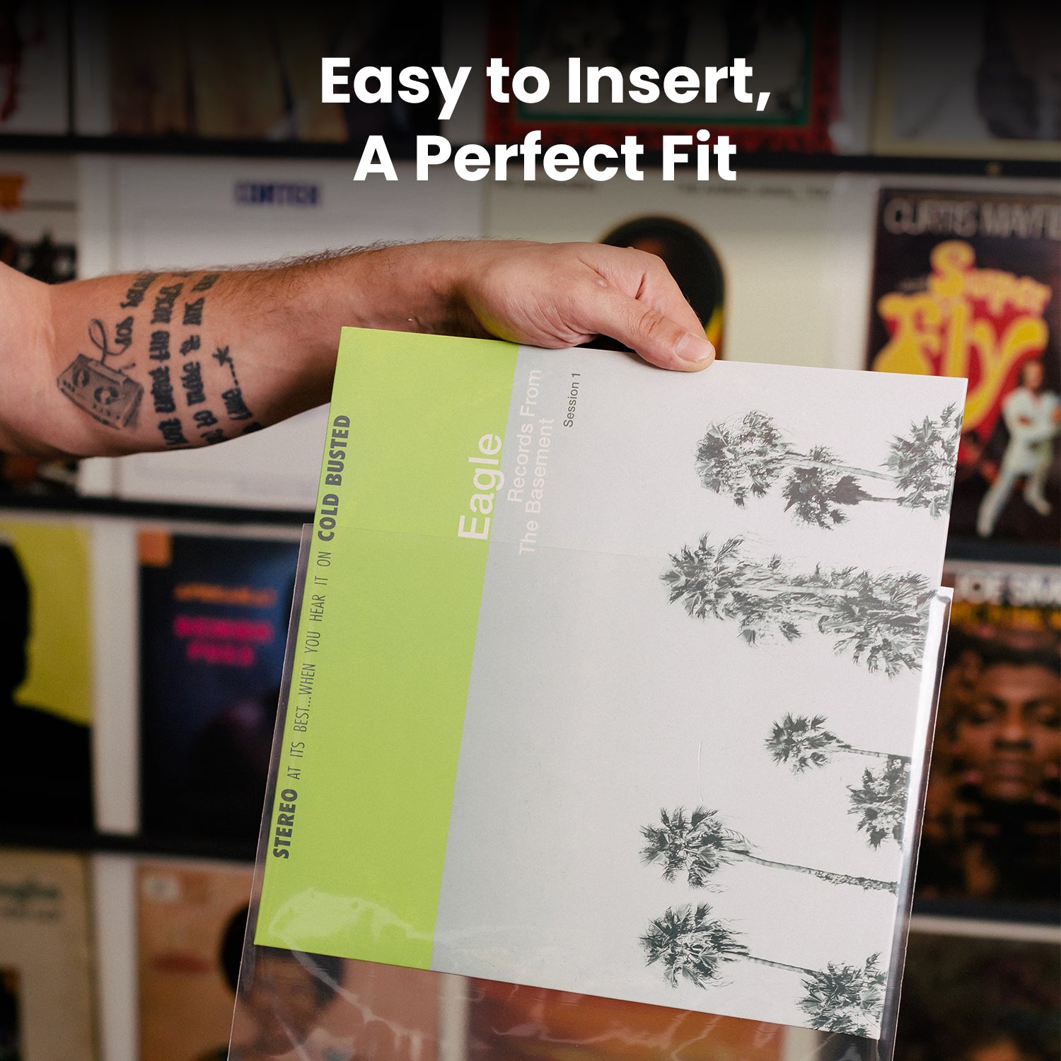 12" UltraClear Vinyl Record Outer Sleeves - Archival Quality (25-200 Packs) - EVEO TV