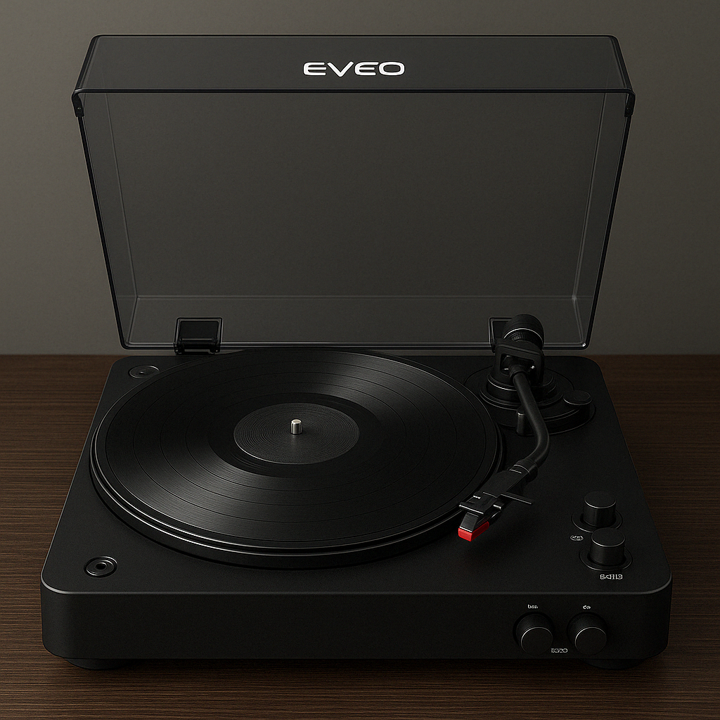 Premium Vinyl Record Player - EVEO TV