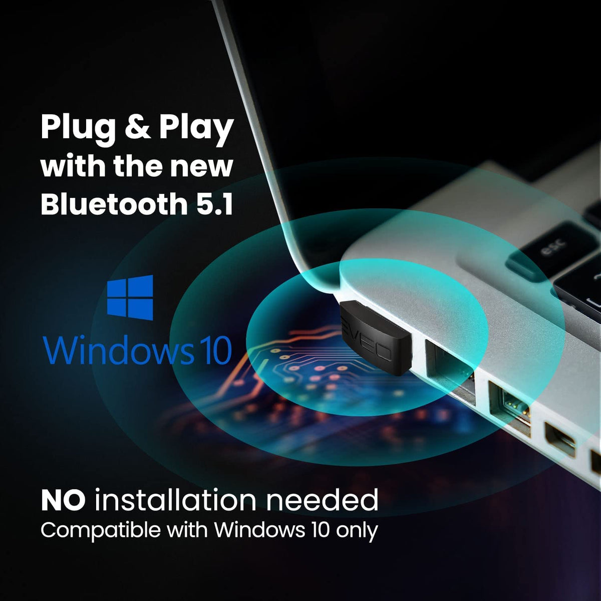 USB Bluetooth Adapter 5.1 Bluetooth Receiver USB Bluetooth 5 0