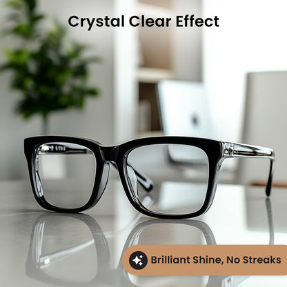 Eyeglass Cleaner Spray - Glasses Cleaner No Streaks Technology & Microfiber Cleaning Cloth - 2 fl.oz - EVEO TV
