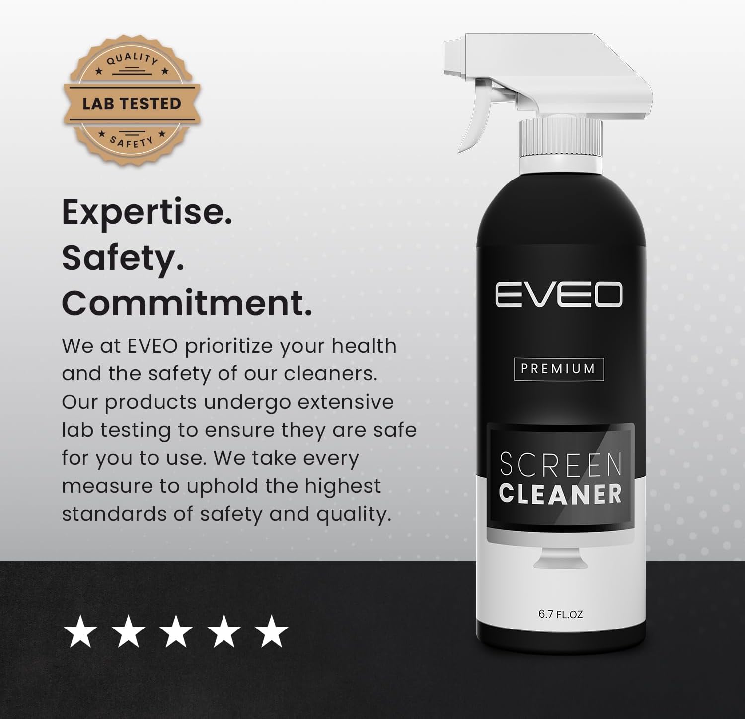 Screen Cleaner Spray 6.7oz - Microfiber Cloth Included