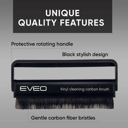 2-in-1 Vinyl Record Brush - Anti Static - EVEO TV