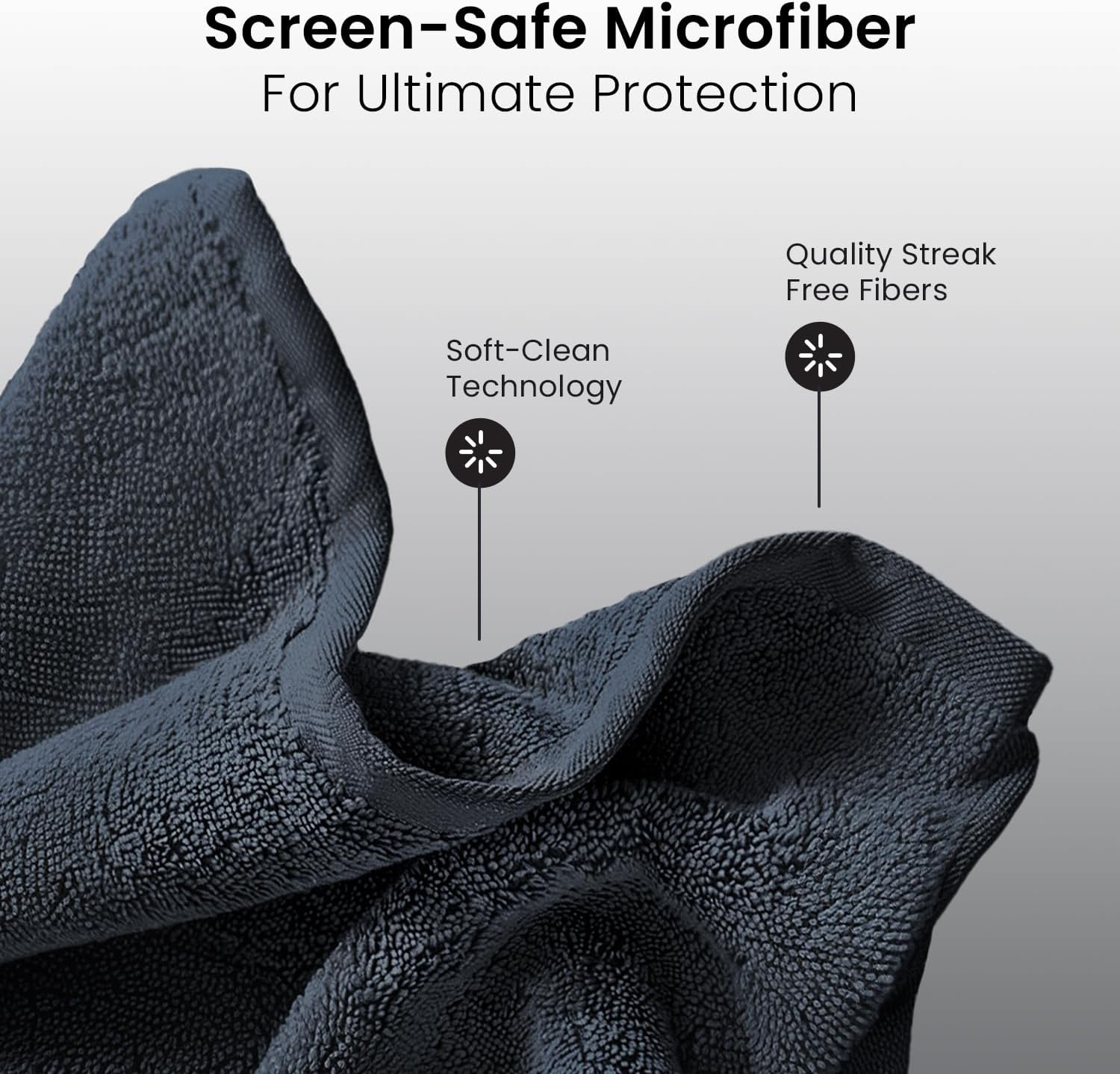 Screen Cleaner Spray 6.7oz - Microfiber Cloth Included