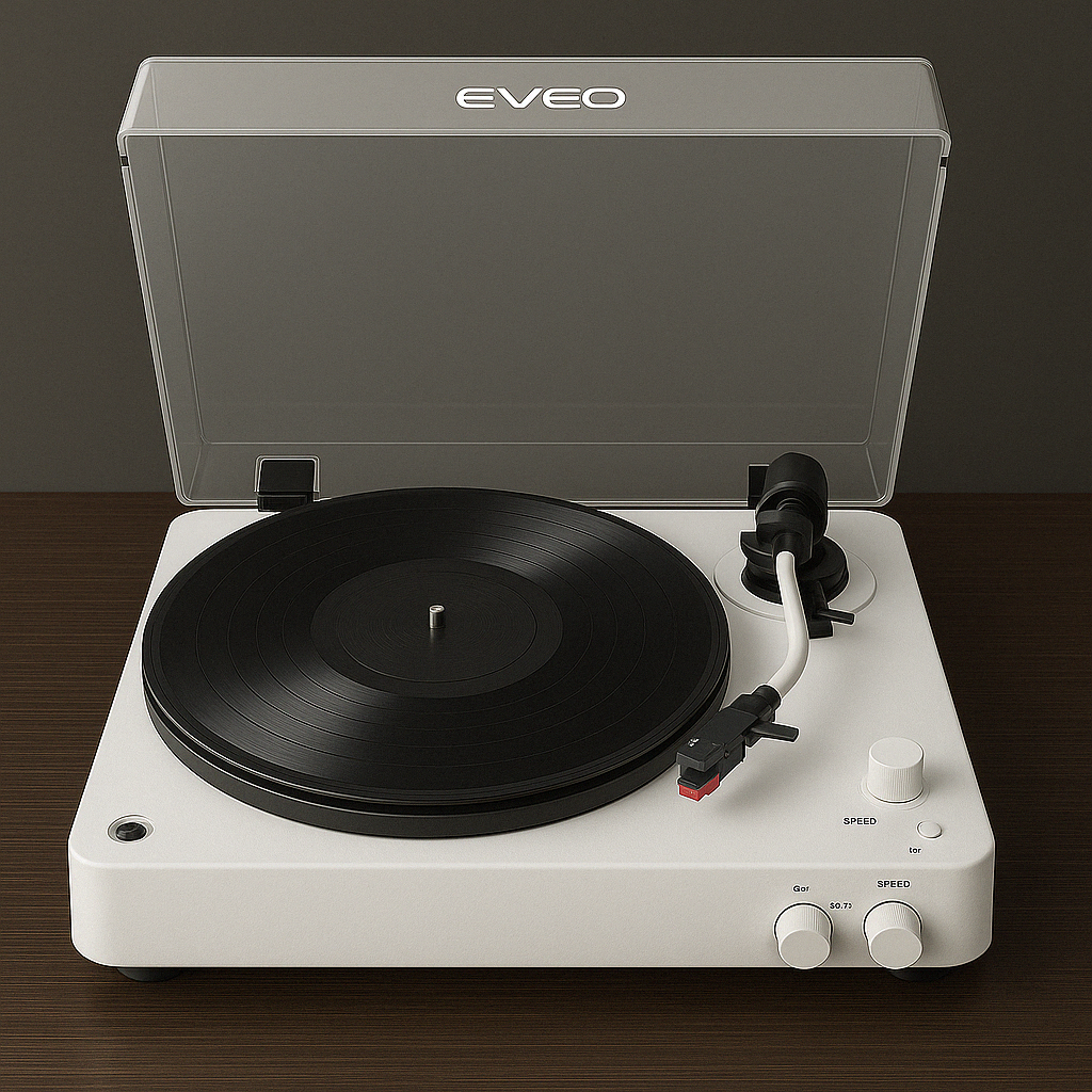 Premium Vinyl Record Player - EVEO TV