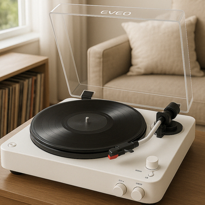 Premium Vinyl Record Player - EVEO TV