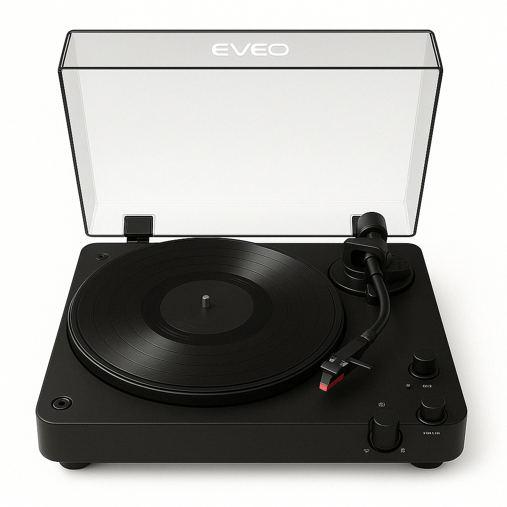 Premium Vinyl Record Player - EVEO TV
