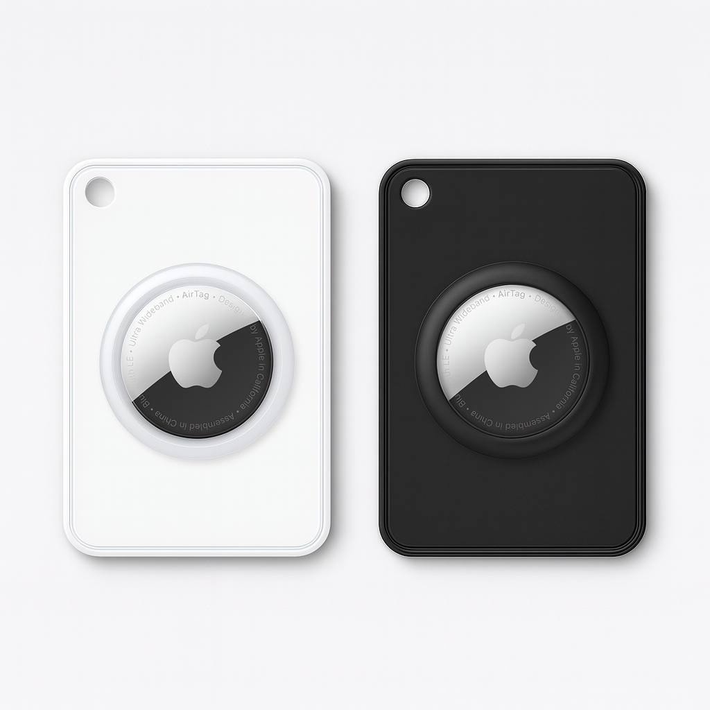 Apple AirTag Wallet Holder – (2 Pack) - Black & White