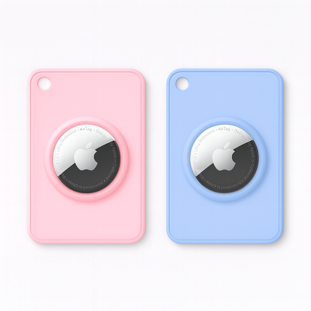 Apple AirTag Wallet Holder – (2 Pack) - Blue & Pink