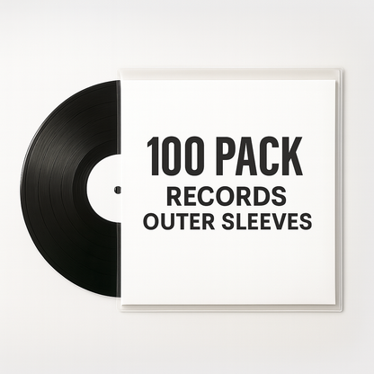 12" UltraClear Vinyl Record Outer Sleeves - Archival Quality (25-200 Packs)