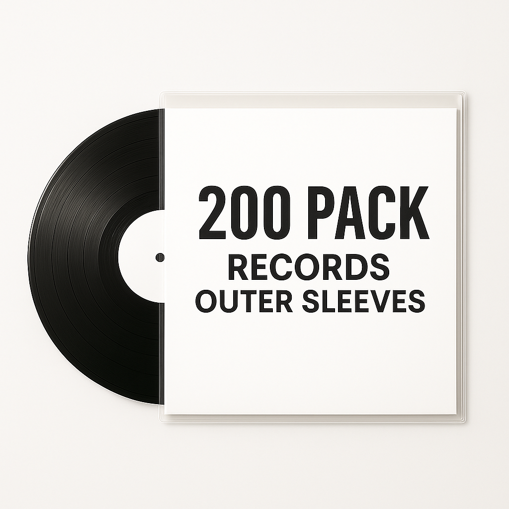 12" UltraClear Vinyl Record Outer Sleeves - Archival Quality (25-200 Packs)