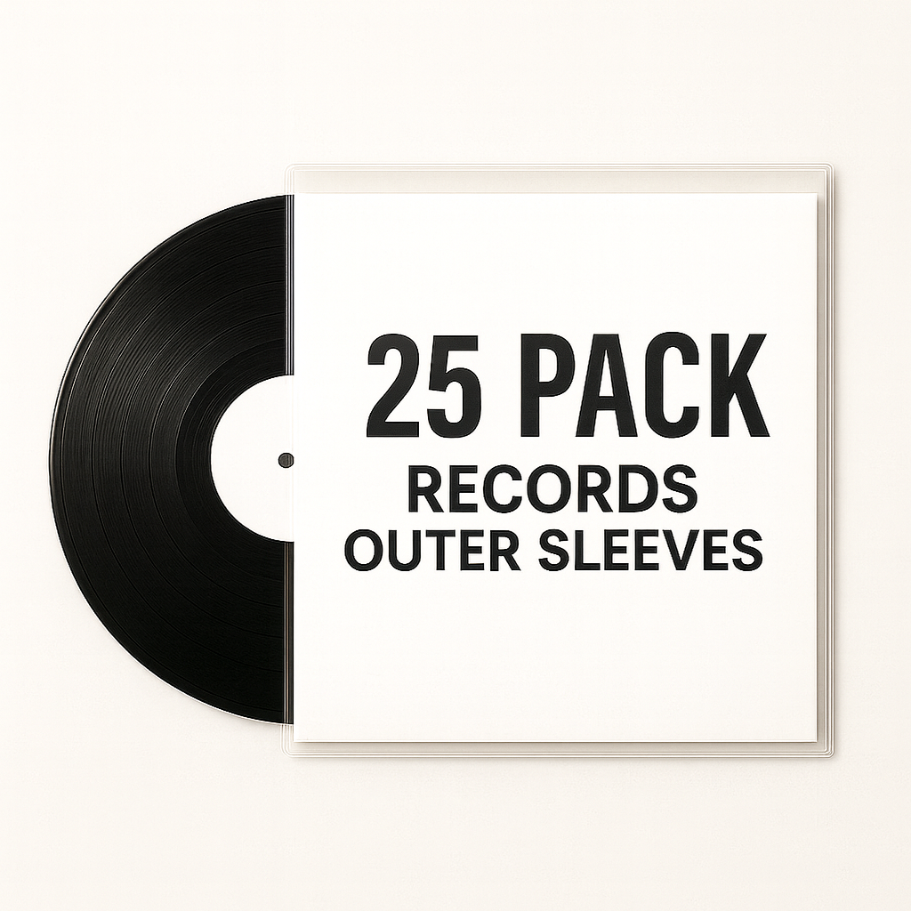 12" UltraClear Vinyl Record Outer Sleeves - Archival Quality (25-200 Packs)