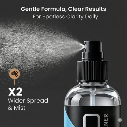 Eyeglass Cleaner Spray - Glasses Cleaner No Streaks Technology & Microfiber Cleaning Cloth - 2 fl.oz - EVEO TV