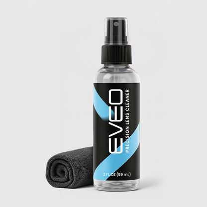 Eyeglass Cleaner Spray - Glasses Cleaner No Streaks Technology & Microfiber Cleaning Cloth - 2 fl.oz - EVEO TV