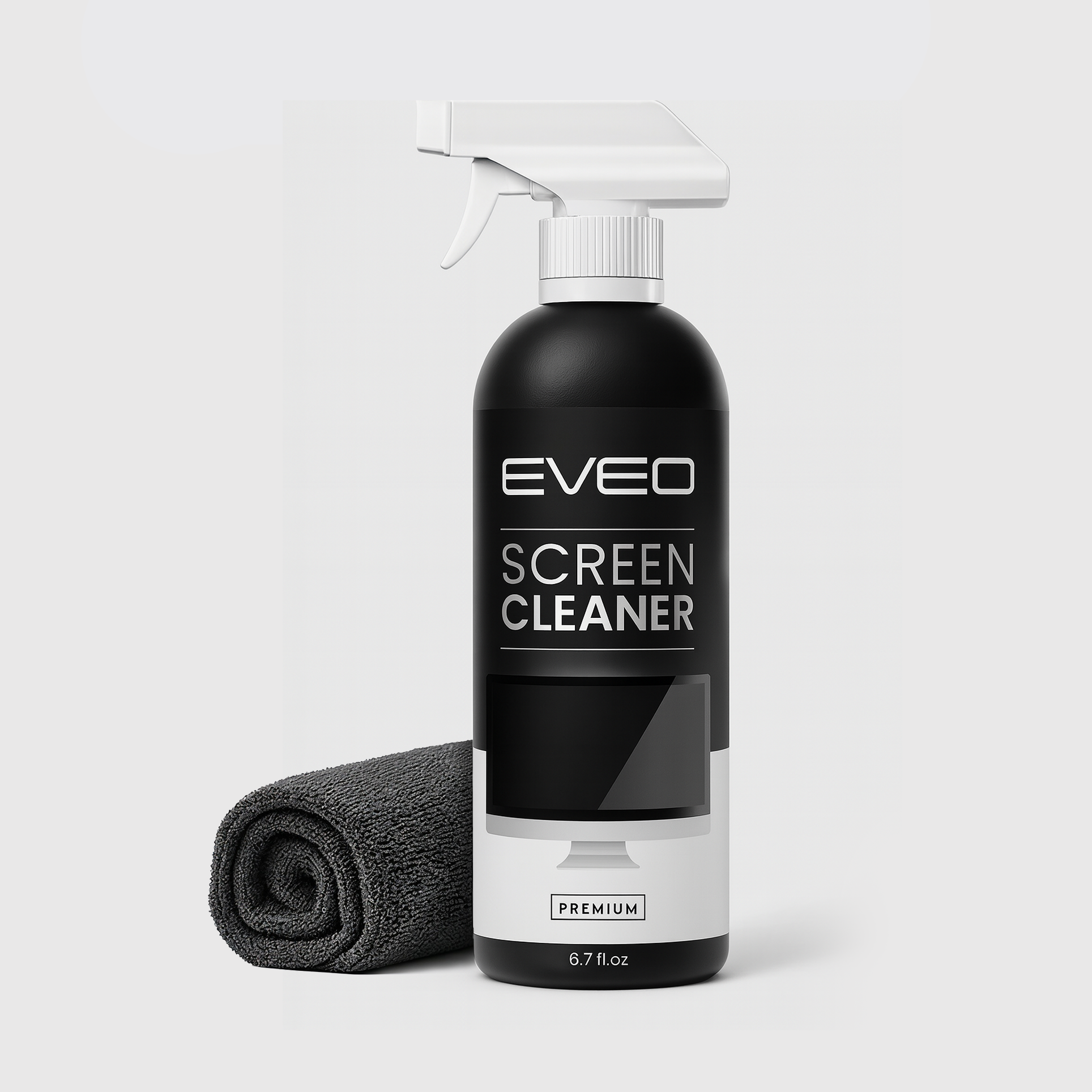 Screen Cleaner Spray 6.7oz - Microfiber Cloth Included