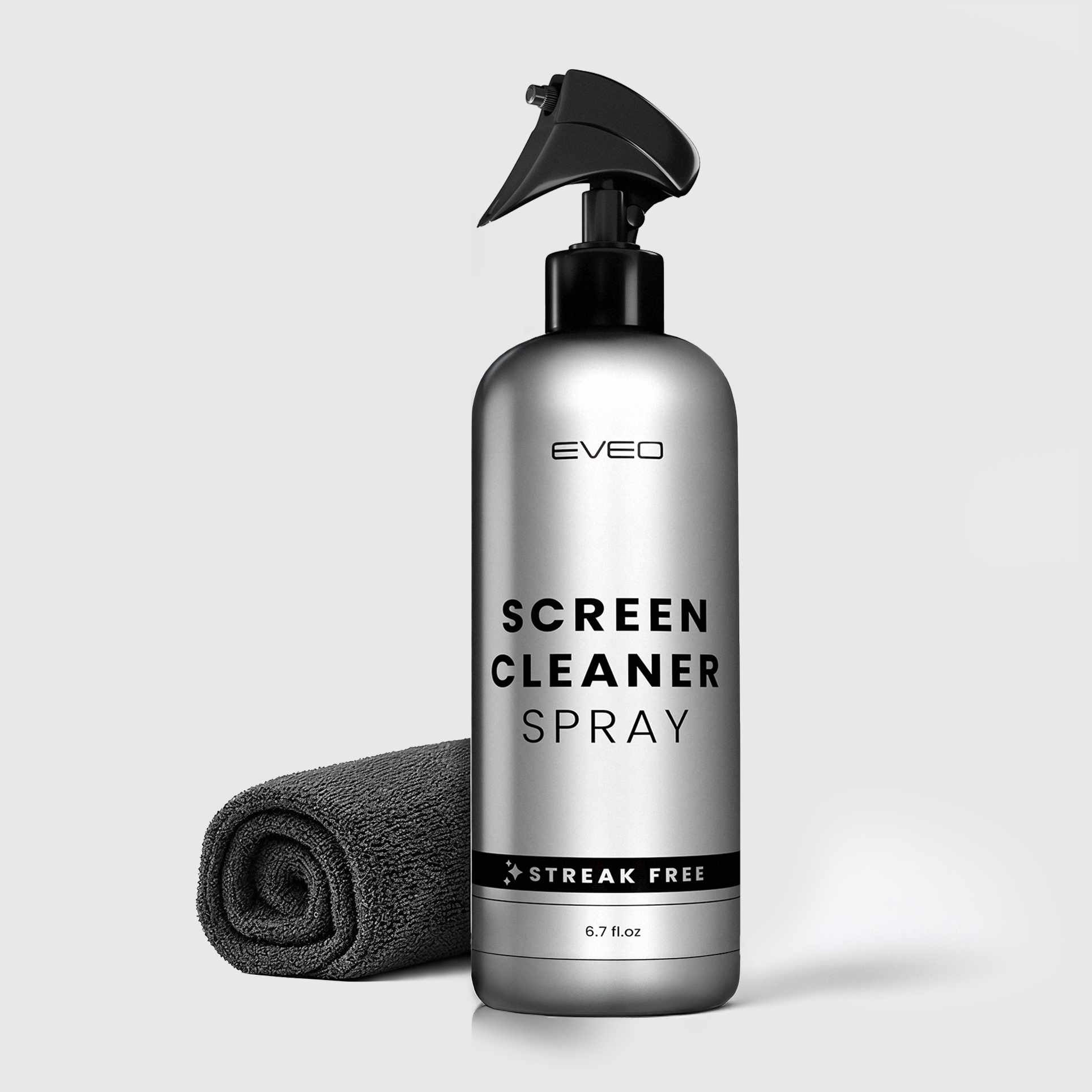 Screen Cleaner Spray (6.7oz) & Microfiber Cleaning Cloth