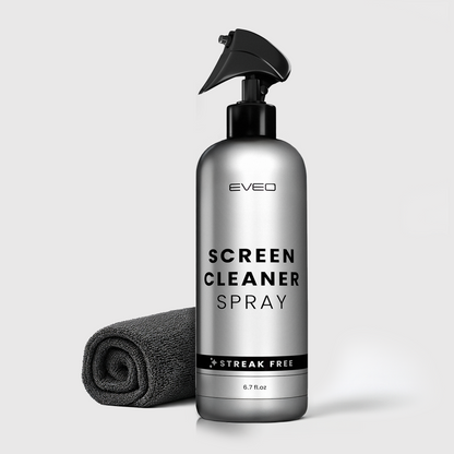 Screen Cleaner Spray (6.7oz) & Microfiber Cleaning Cloth