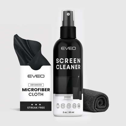 Screen Cleaner Spray and 2 Microfiber Wipes (2oz)