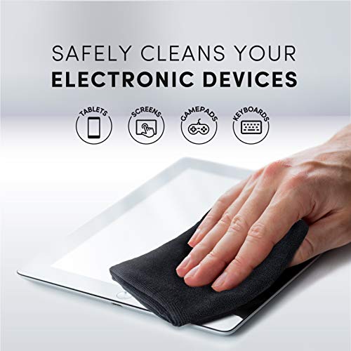 Electronics Wipes for Screen Cleaner [2 Pack x 40] TV Screen, Computer Screen, Laptop, Phone, Tablet, Smart Watch, and Electronics Devices - Microfiber Cloth Included, Streak-Free [80 Wipes] - EVEO TV