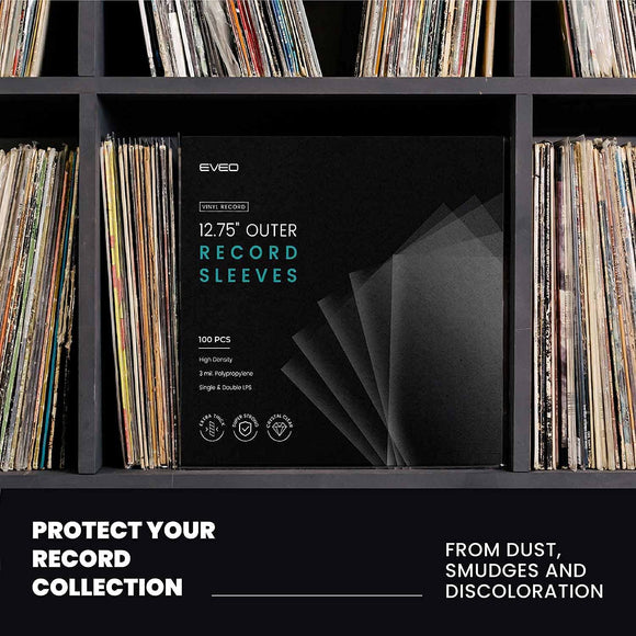 Vinyl Record Sleeves - 12” 3mil Outer – Polyethylene BULK (1000) - Wholesale