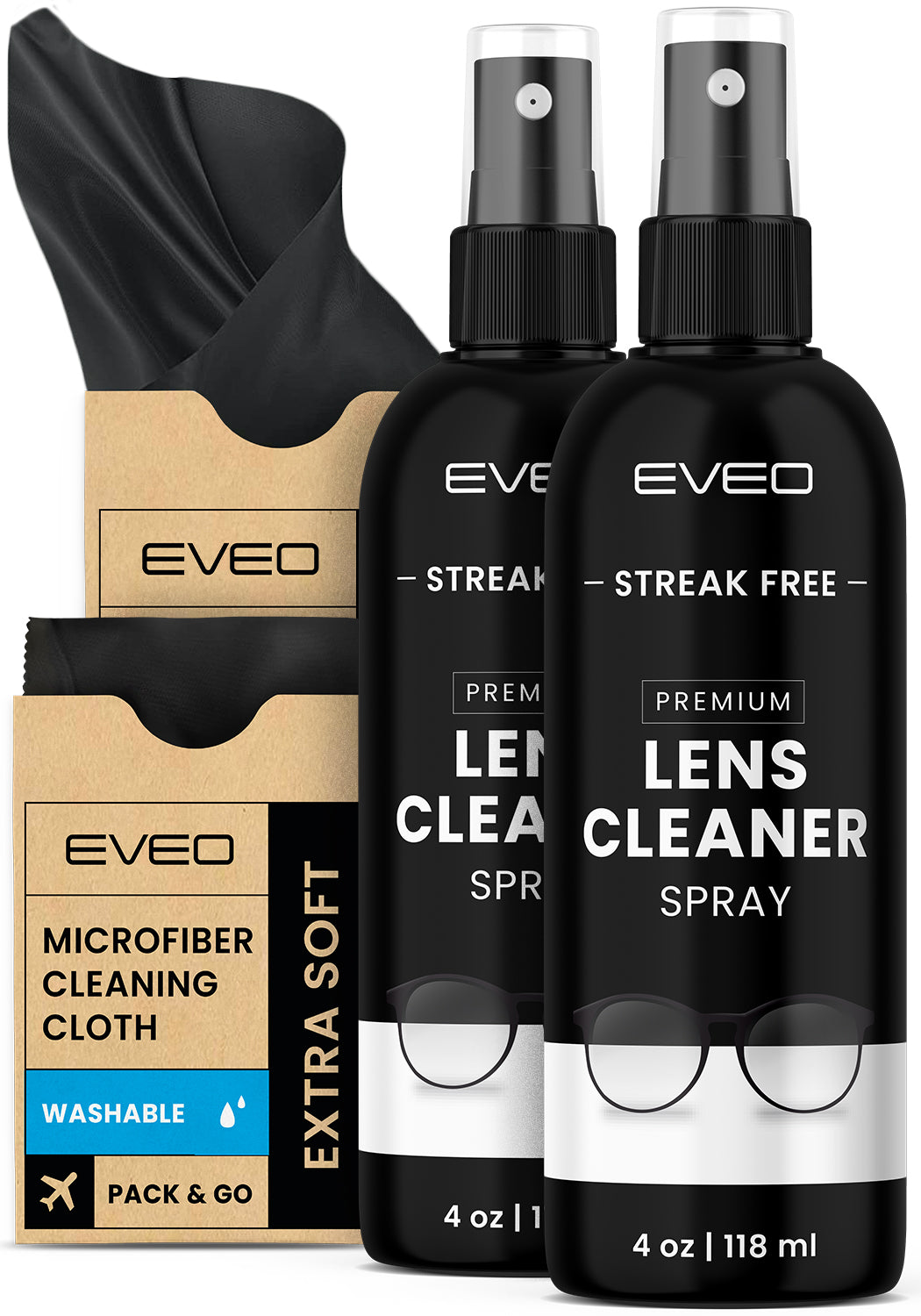 Screen Cleaner Spray and Wipe by EVEO- Computer Screen Cleaner, Laptop  Screen Cleaner, MacBook & iPad Screen Cleaner, iPhone Cleaner, Car Screen